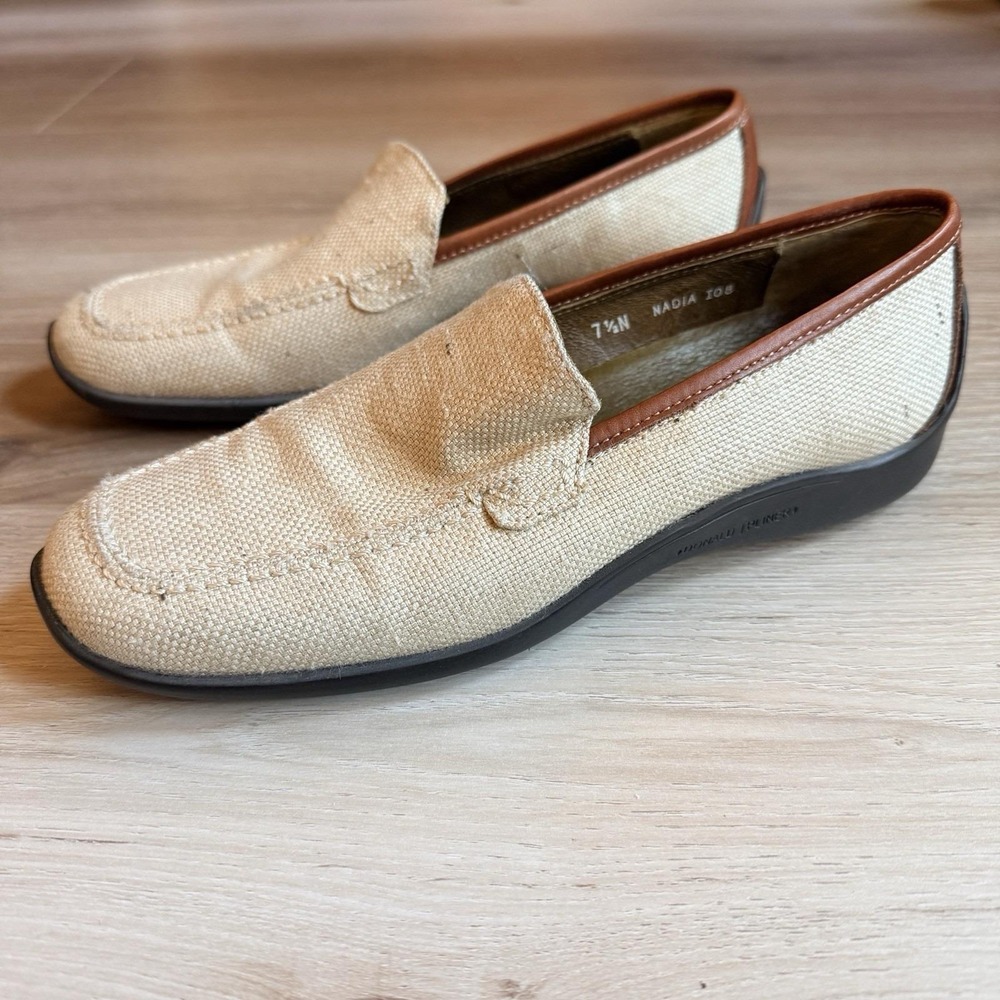 Donald‎ J Pliner Ladies Loafers Nadia Sport 7.5 Narrow Leather Made In Italy